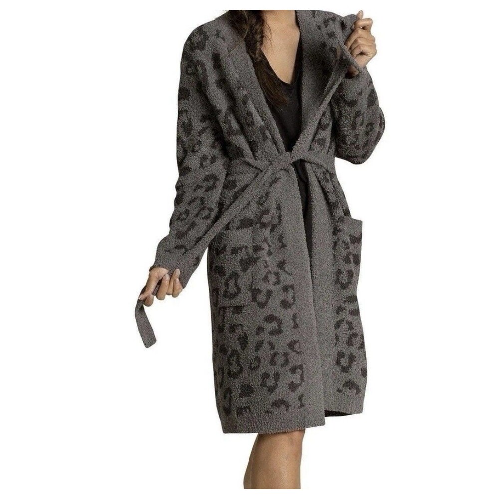 Barefoot Dreams CozyChic Barefoot‎ In The Wild Robe Graphite Carbon Size Medium